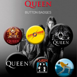 Set de seis chapas de Queen